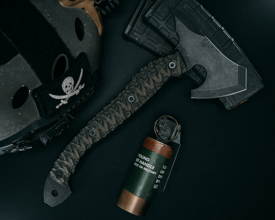 Warbird - OD Green & Black Canvas Micarta, Allen Bolts, Chaos Grip