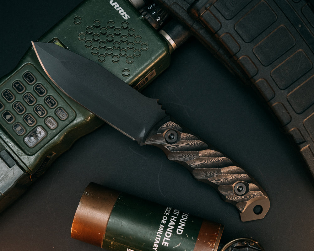 Disaster Jr- Black Camo Carbon, Armor Black Cerakote, Allen Bolts, Iron Grip