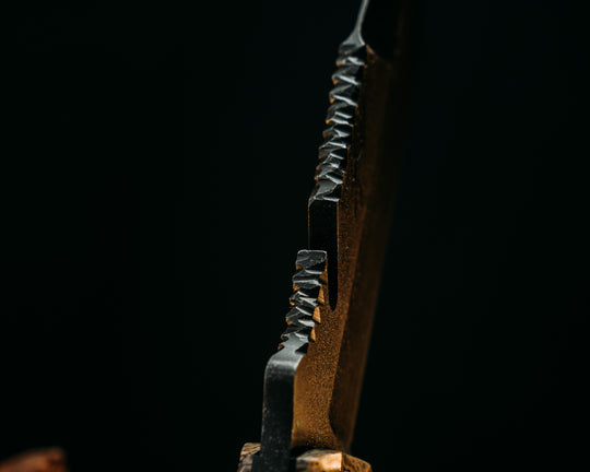 Notched Wire Cutter Breacher Gen 3- Dinosaur Bone, Mosaic Pins, CF Lanyard Pin, Textured Grip