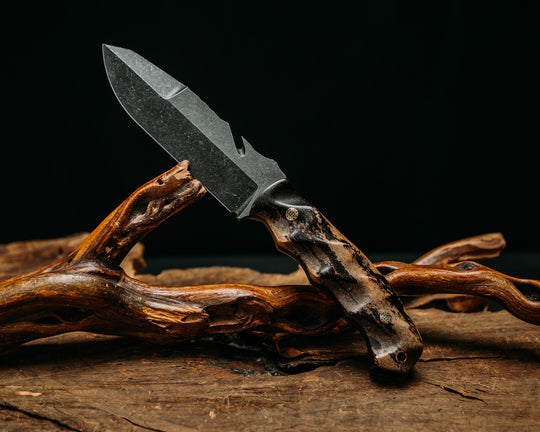 Notched Wire Cutter Breacher- Ancient Fossilized Reindeer, Mosaic Pins, Copper Lanyard Pin, Textured Grip
