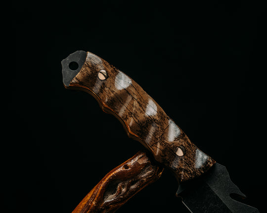 Notched Wire Cutter Breacher- Giant Irish Elk, Bronze Pins, Textured Grip