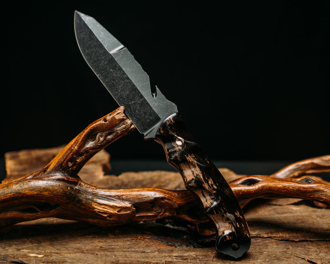 Notched Wire Cutter Breacher- Giant Irish Elk, Bronze Pins, Textured Grip