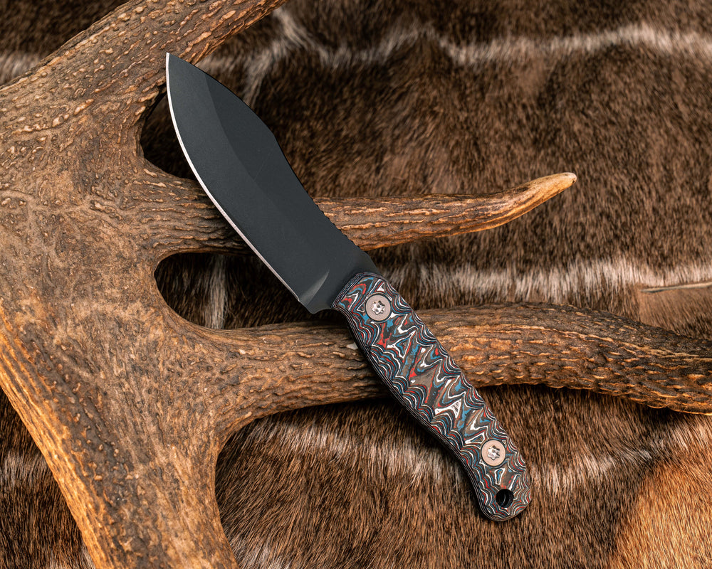 Skinner Jr- Nebula Carbon, Armor Black Cerakote, Ti Allen Bolts, Textured Grip