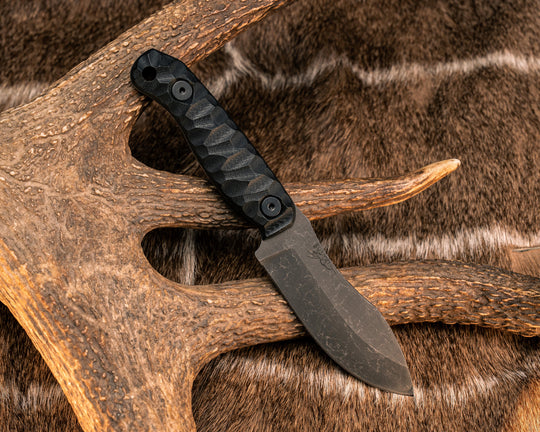 Skinner Jr- Black G10, Allen Bolts, Textured Grip