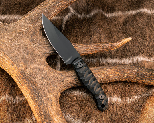 Feather Light- Black G10, Armor Black Cerakote, Allen Bolts, Textured Grip