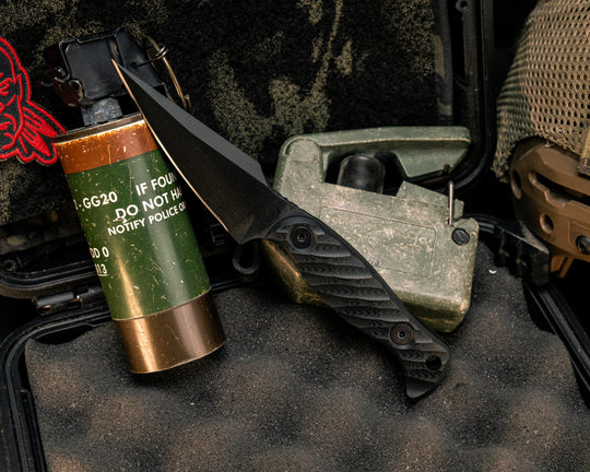 Gulo Gulo- Black G10, Armor Black Cerakote, Allen Bolts, Textured Grip