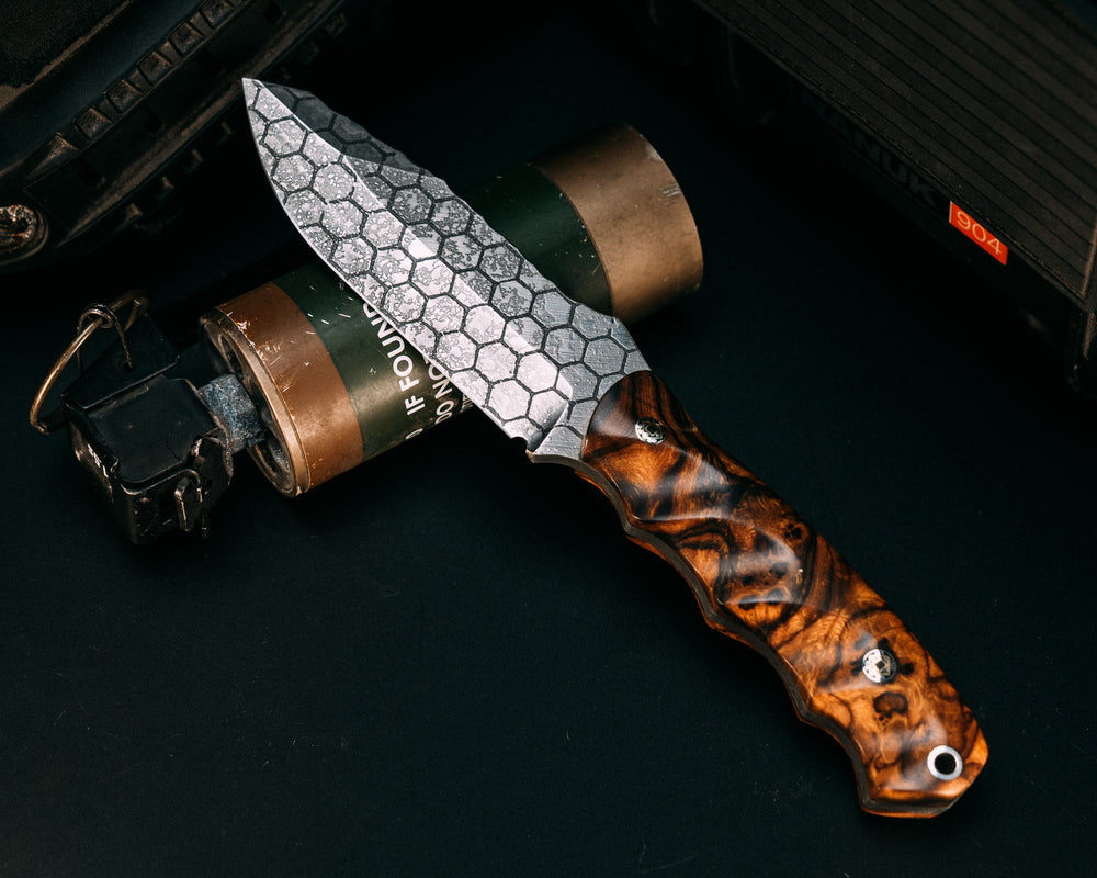 Disaster Jr- Desert Ironwood, Mosaic Pins, Aluminum Lanyard Pin, Grooved Grip