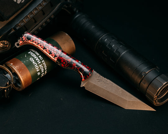 SHAW SHIV x HFB- Skull Resin and Carbon and Magenta Resin, CF Pins, Smooth Grip