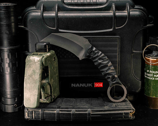Karambito- Black G10, Allen Bolts, Textured Grip