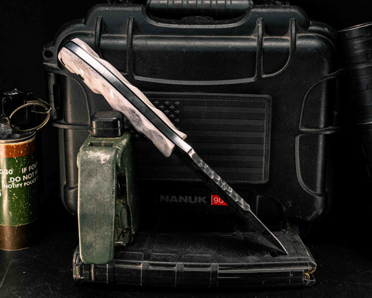 Disaster Breacher Gen 3- Elk antler, Mosaic Pins, Copper Lanyard Pin, Textured Grip