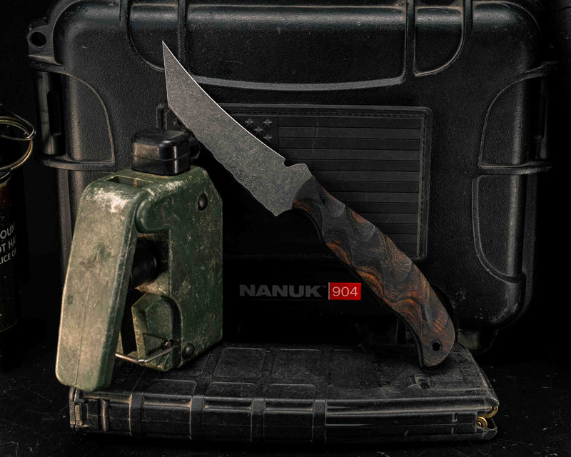 Draugr- Desert Ironwood, CF Pins, CF Lanyard Pins, Textured Grip, Rustic Finish