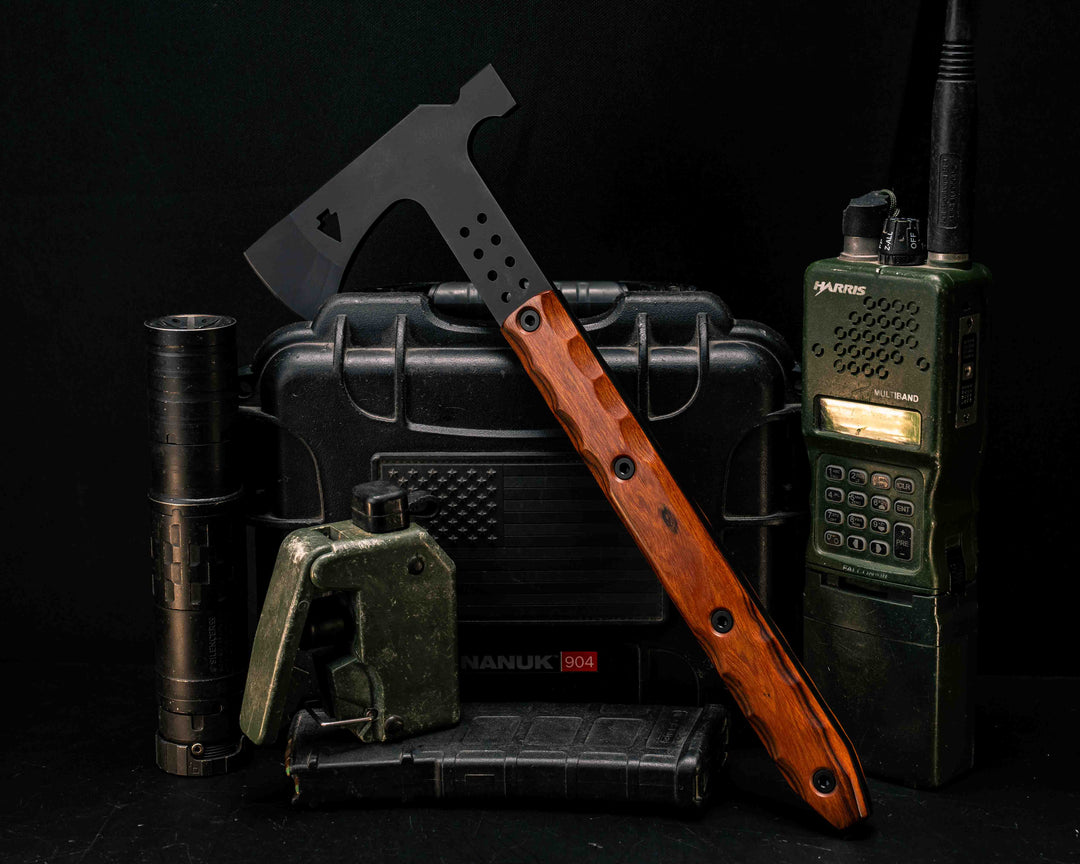 Arrowhead Hawk- Desert Ironwood, Armor Black Cerakote, Allen Bolts, Smooth Grip