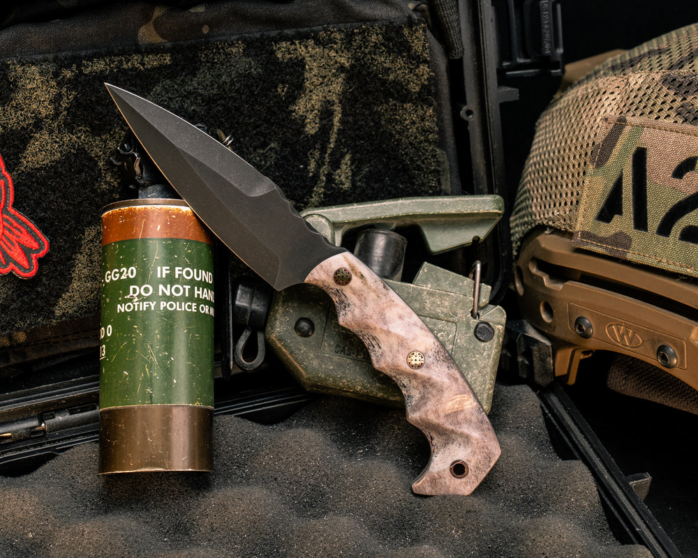 4" HUMINT- CO Elk, Mosaic Pins, Textured Grip