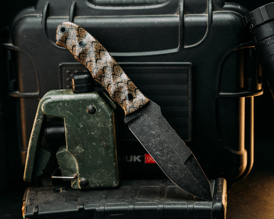 Disaster Jr Gen 3- Flat Dark Earth Dragon Scales GripX, CF Pins, Textured Grip.