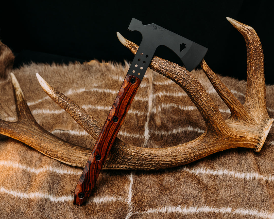 Arrowhead Hawk- Desert Ironwood, Armor Black Cerakote, Allen Bolts, Textured Grip