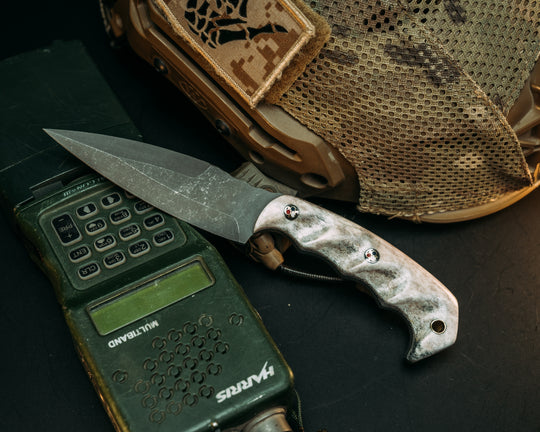 4" HUMINT - Patriot Mosaic Pins, Brass Lanyard Pin, Grooved Grip