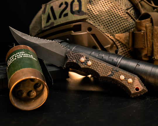 Red Cloud - (#25 of 25) Chocolate Chip Camo, Honeycomb Carbon, Domed and Pinged Pins, Smooth Grip