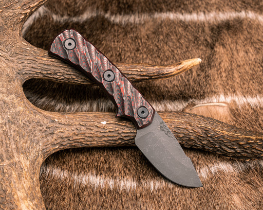 Beef Harpoon Back Country- Polished Lava Flow FAT Carbon, Allen Bolts, Textured Grip