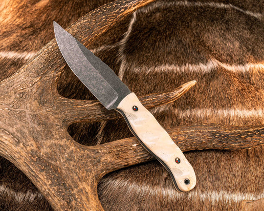 Crow Jr- Camel Bone, Patriot Mosaic Pins, Aluminum Lanyard Pin, Textured Grip