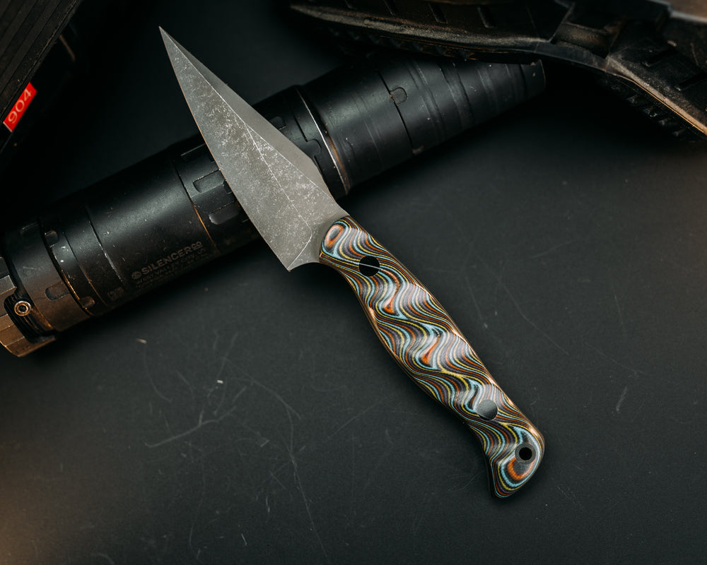 Gulo Gulo- Galaga G10, CF Pins, CF Lanyard Pin, Textured Grip