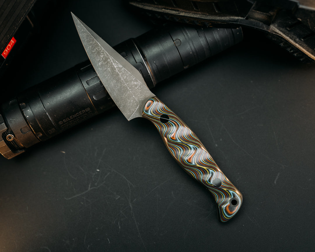 Gulo Gulo- Galaga G10, CF Pins, CF Lanyard Pin, Textured Grip