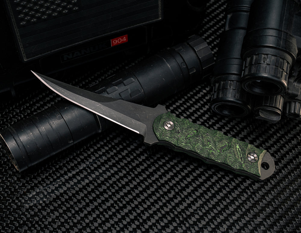 Combat Filet - Junglewear Carbon Fiber, Ti Allen Bolts, Chaos Grip