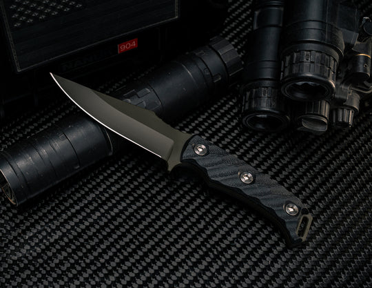 Tosahwi - Black G10, OD Green Cerakote, Ti Torx Bolts, Iron Grip