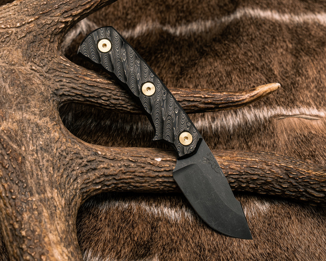 Beef Harpoon Back Country - Gold Camo Carbon, Brass Allen Bolts, Textured Grip