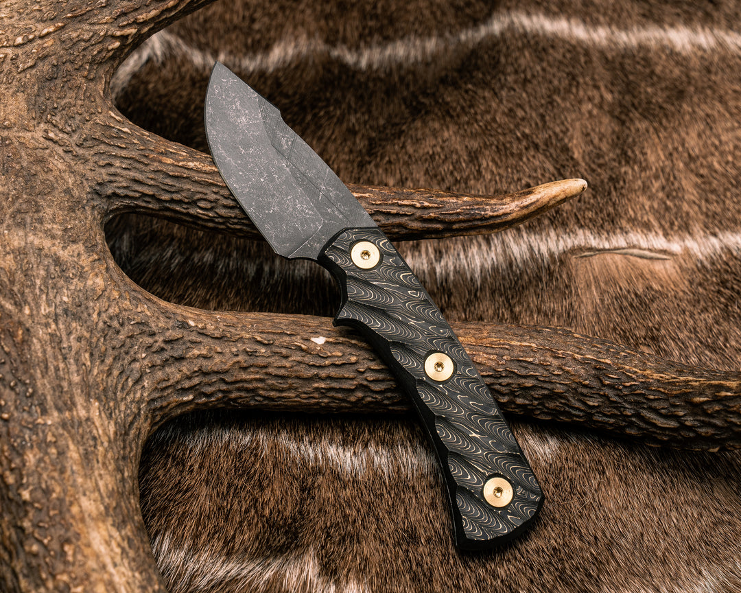 Beef Harpoon Back Country - Gold Camo Carbon, Brass Allen Bolts, Textured Grip