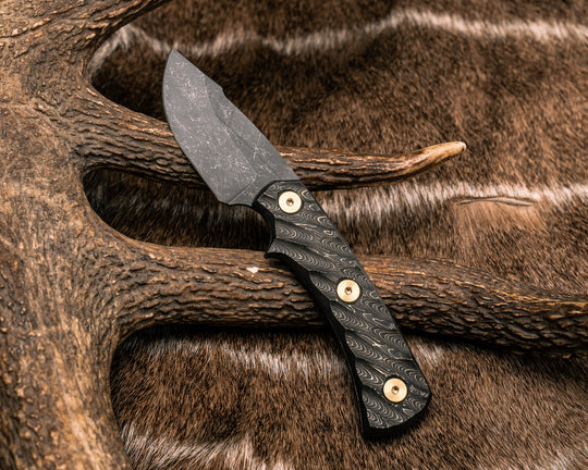 Beef Harpoon Back Country - Gold Camo Carbon, Brass Allen Bolts, Textured Grip