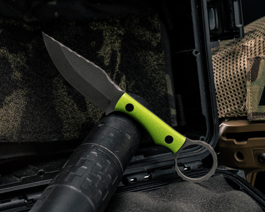 Jaq - Spring Green Glass Carbon, CF Pins, Smooth Grip