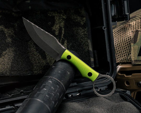 Jaq - Spring Green Glass Carbon, CF Pins, Smooth Grip