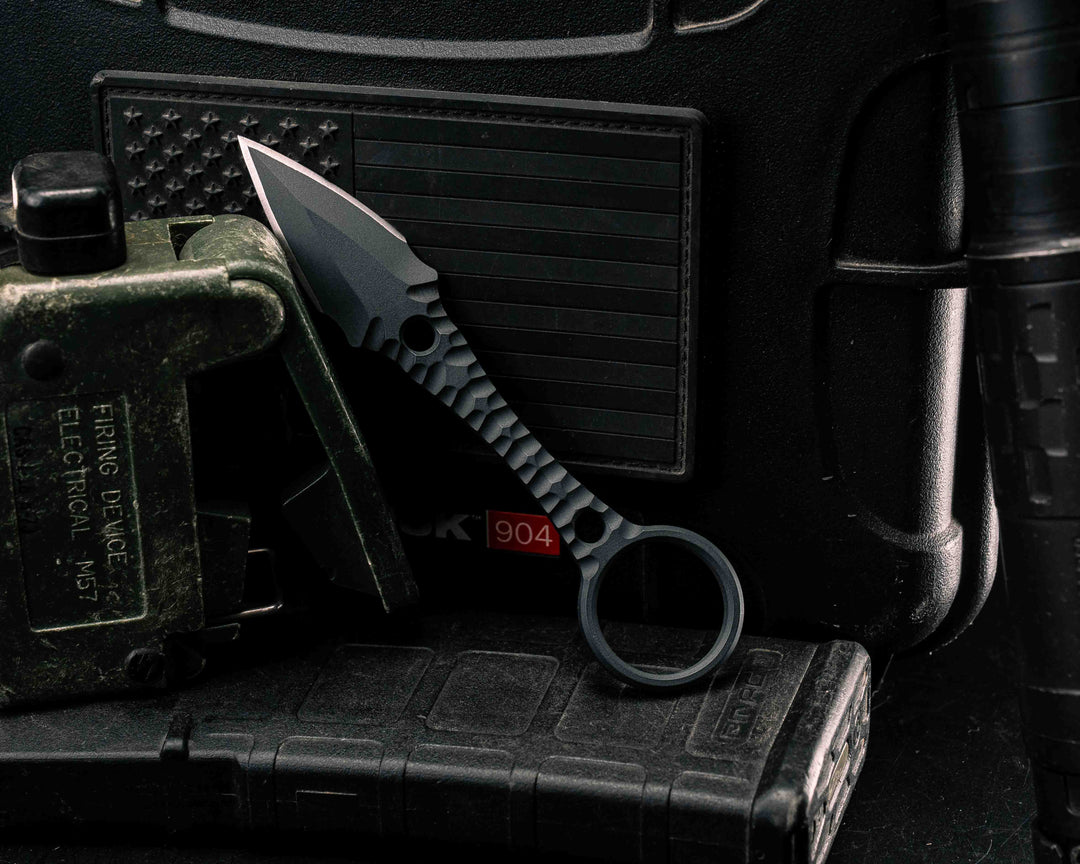 Ringstrike- Sniper Grey Cerakote and Machined Rockwork Handle