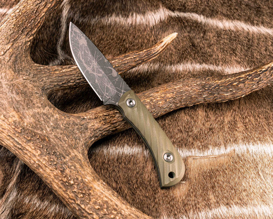 Cav Jr- OD Green G10,  Allen Bolts, Textured Grip