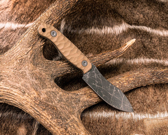 Skinner Jr- Coyote G10, Ti Torx Bolts, Textured Grip
