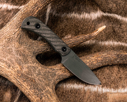 Cav Jr- OD Green Canvas Micarta, Allen Bolts, Textured Grip