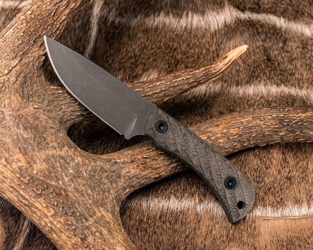 Cav Jr- OD Green Canvas Micarta, Allen Bolts, Textured Grip