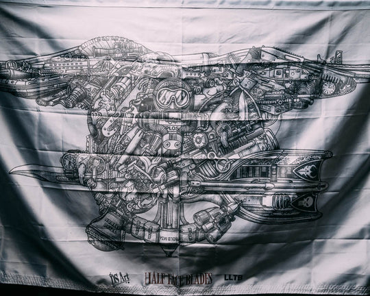 Navy SEAL Trident Art Flag- Art by Don Stewart