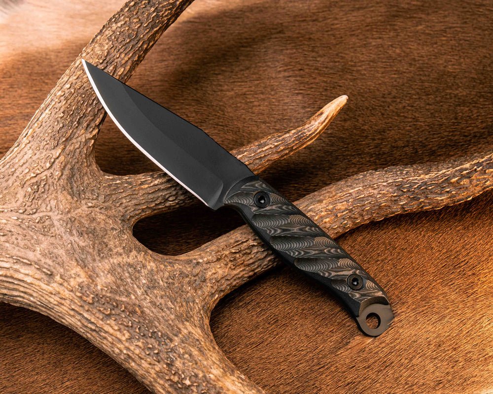 Crow Jr- Black Dunes Carbon, Armor Black Cerakote, Allen Bolts, Textured Grip