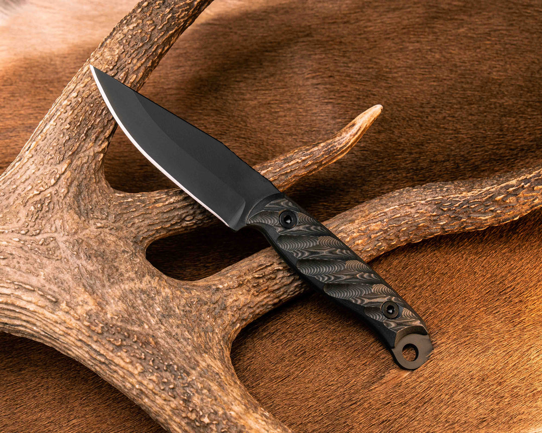Crow Jr- Black Dunes Carbon, Armor Black Cerakote, Allen Bolts, Textured Grip