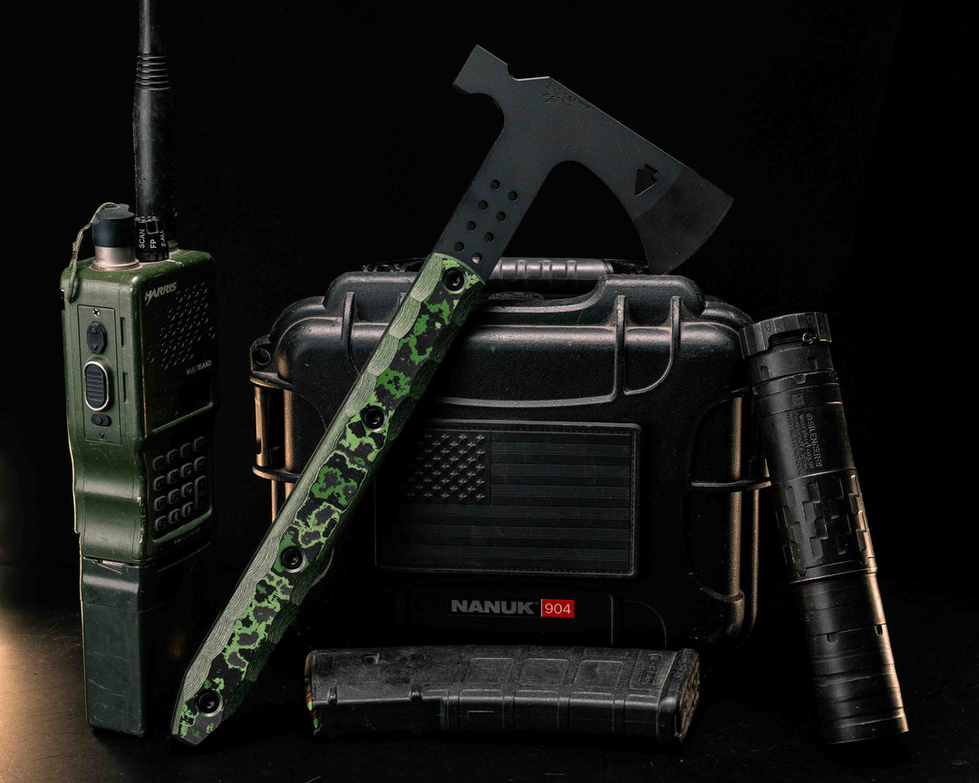 Arrowhead Hawk- Jungle Wear FAT Carbon, Armor Black Cerakote, Allen Bolts, Textured Grip
