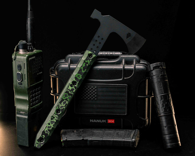Arrowhead Hawk- Jungle Wear FAT Carbon, Armor Black Cerakote, Allen Bolts, Textured Grip