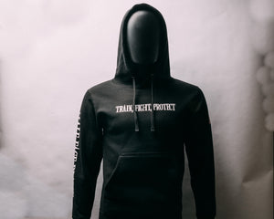 Train, Fight, Protect Hoodie Black