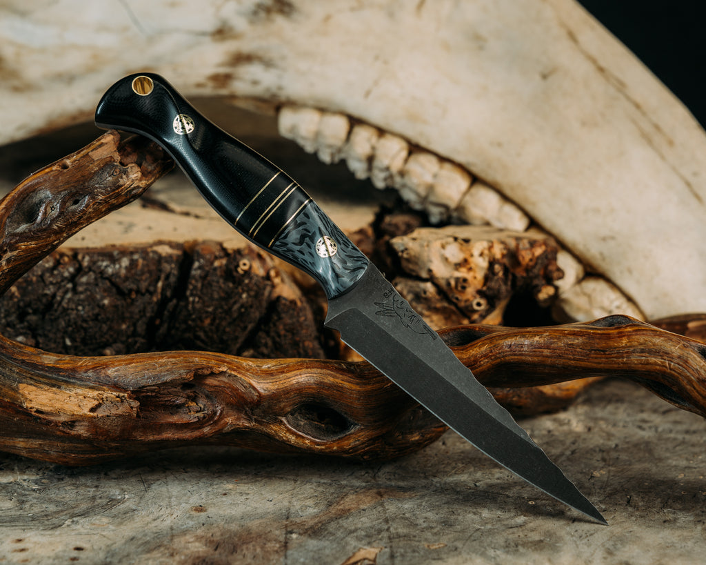 Congressman- Carbon and Grey Resin, Black G10 and Brass Split, Black G10 Split, Mosaic Pins, Brass Lanyard Pin, Contoured Grip