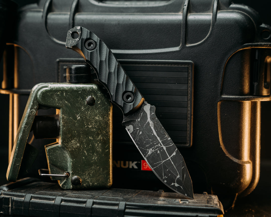 Disaster Cub- Black G10, Allen Bolts, Textured Grip