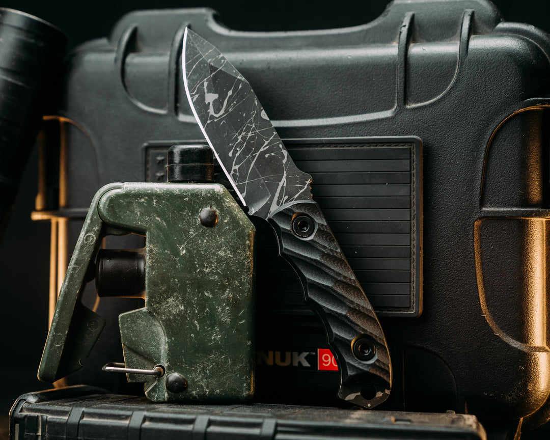 Disaster Cub- Black G10, Allen Bolts, Textured Grip