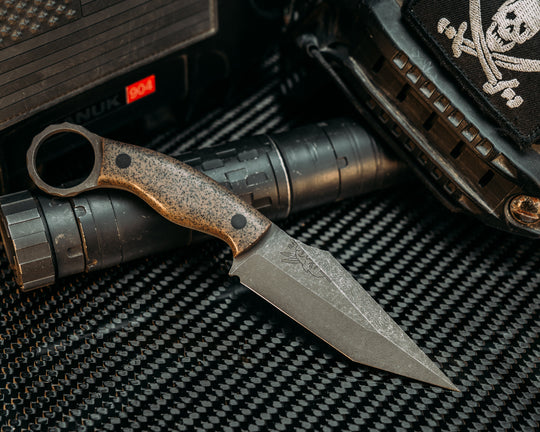 Ring Tac Tanto - Brown Grip-Tec, CF Pins, Smooth Grip