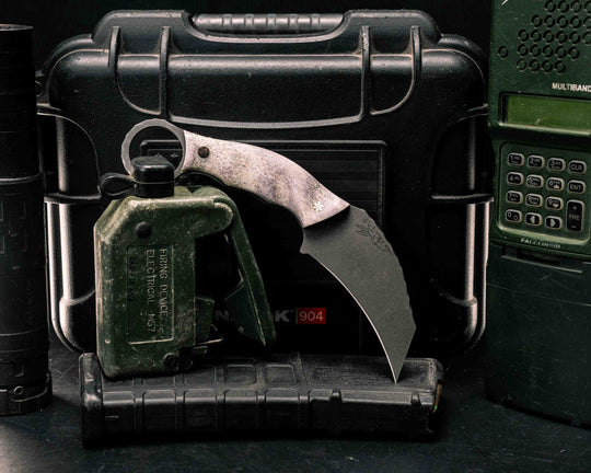 Karambito- Elk Antler, Mosaic Pins, Textured Grip