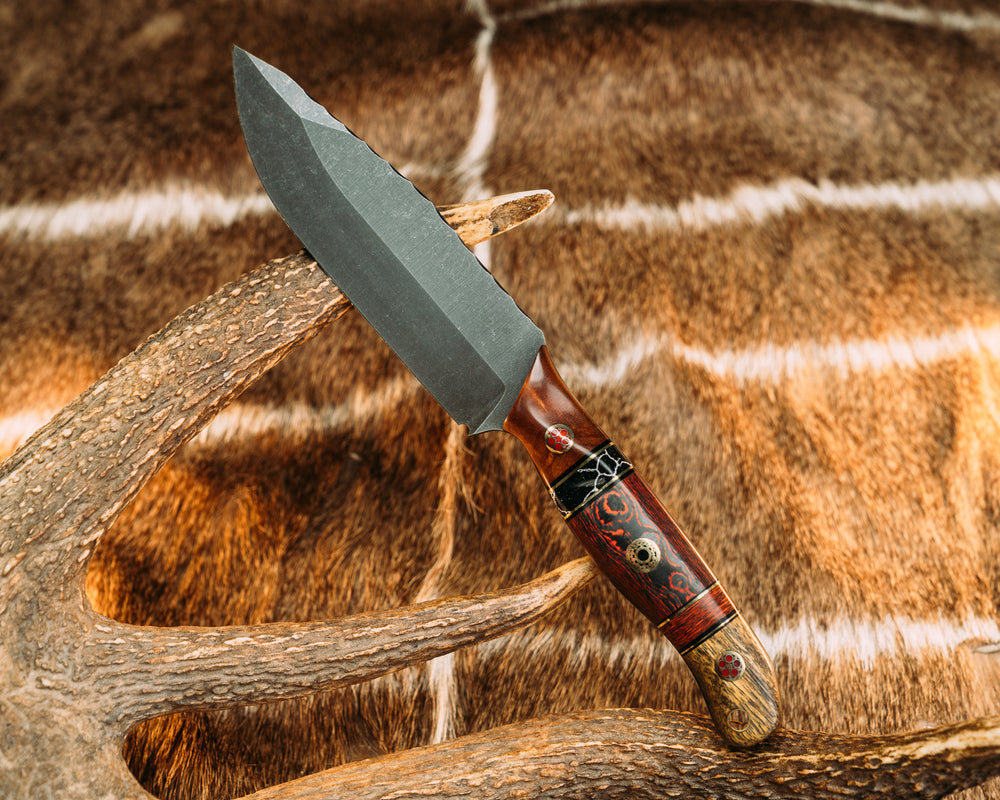 Hog Hunt - Redwood, Black G10 & Brass Pin Striping, Black W/ White Web Tru Stone Split, Red Carbon Camo, Glow Core Carbon Split, Pheasant, Mosaic Pins, Brass Lanyard, Contoured Grip