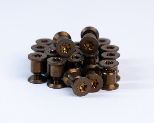 Titanium Hardware (SET of 2) - Anodized Bronze, HFB-Short